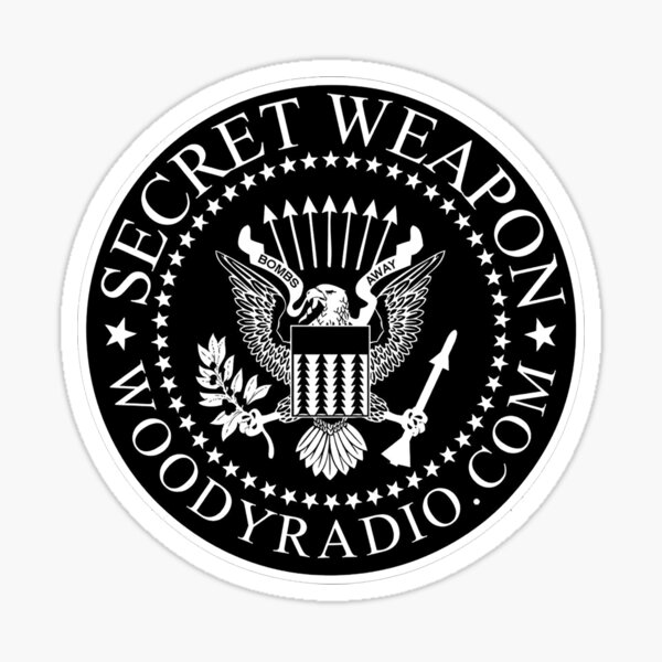 Secret Weapon Logo (for DARK backgrounds) Sticker