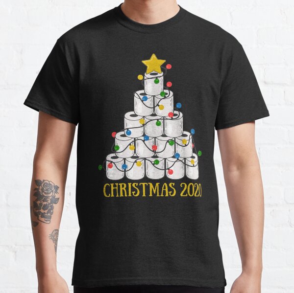 White Toilet Paper Christmas Tree Classic T-Shirt