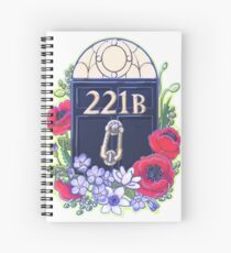 221B Baker Street Spiral Notebook
