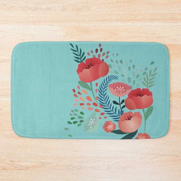 Item preview, Flower Motive, Pink and Green Pattern designed and sold by artColourized.