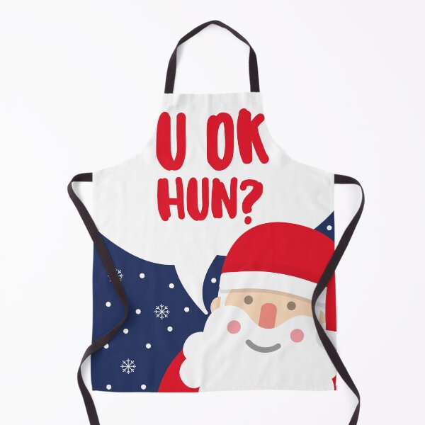 Item preview, Cute Santa Christmas card - U OK HUN? designed and sold by Radu Matei.