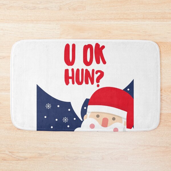 Item preview, Cute Santa Christmas card - U OK HUN? designed and sold by Radu Matei.