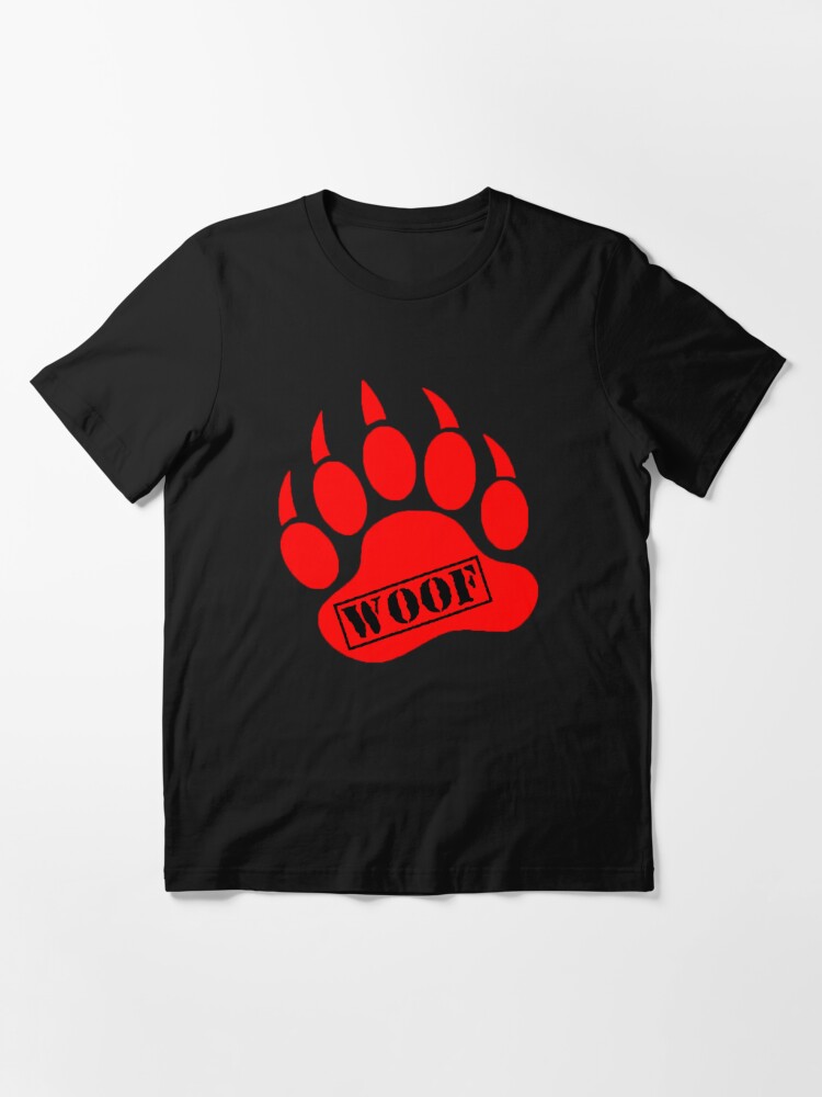 Daddy Bear Paw Black T-Shirt