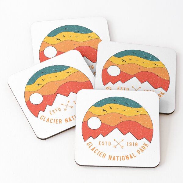 Item preview, Glacier National Park Retro Montana Mountain Souvenir Vintage 80s designed and sold by merchzy.