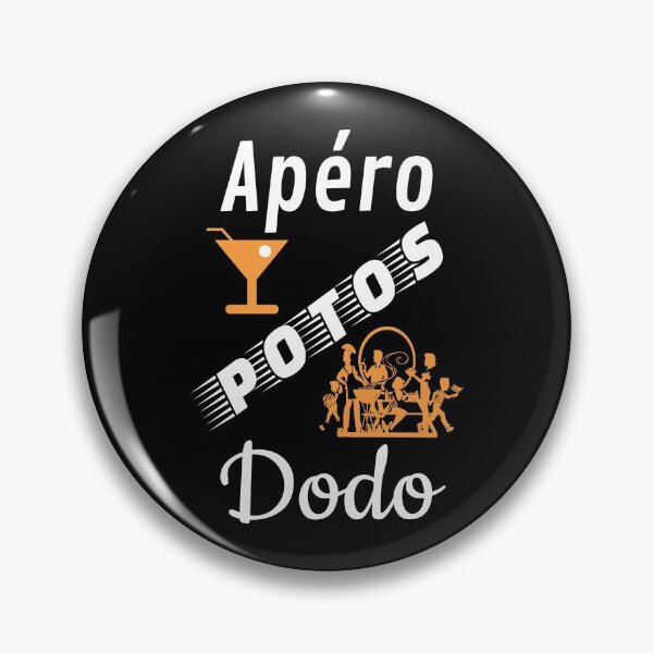 Item preview, apero potos dodo humor gift for orange black background designed and sold by sex-sansbol.