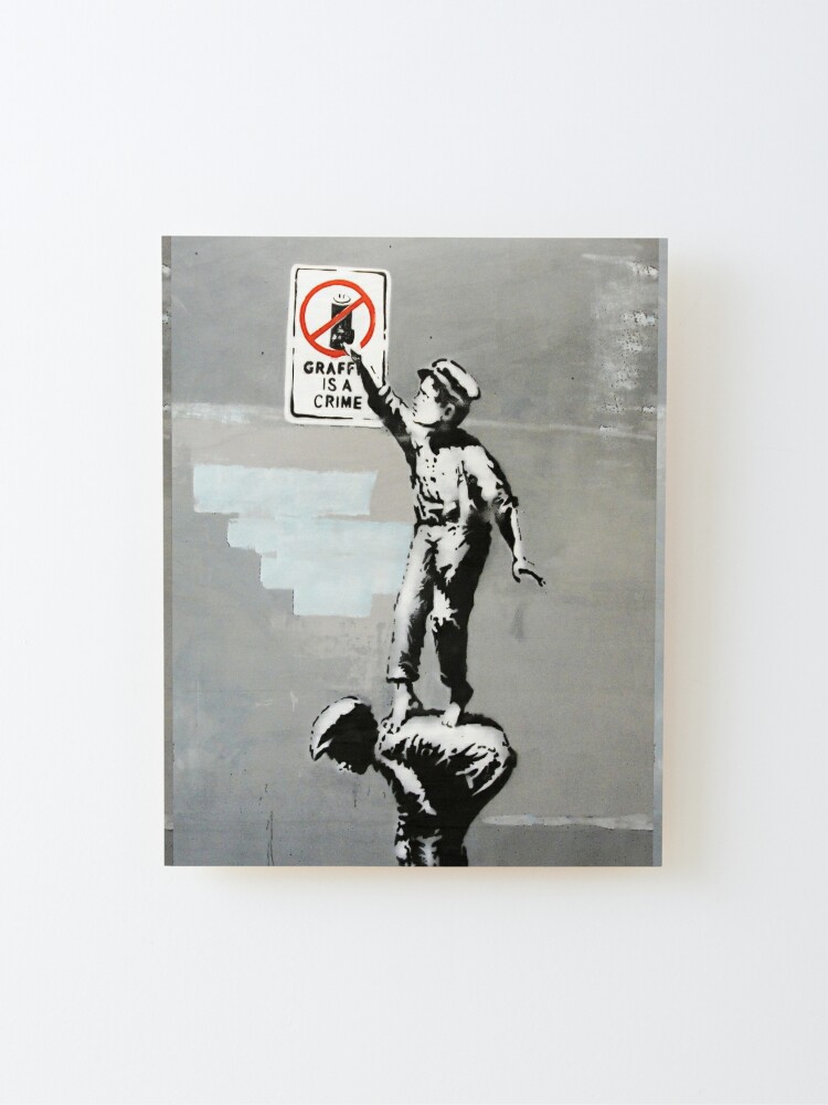Street Sign Original, UK urban art vintage 90s Banksy Style Toxic Rain