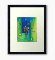 DW: I am a Mad Man with a Box Framed Print