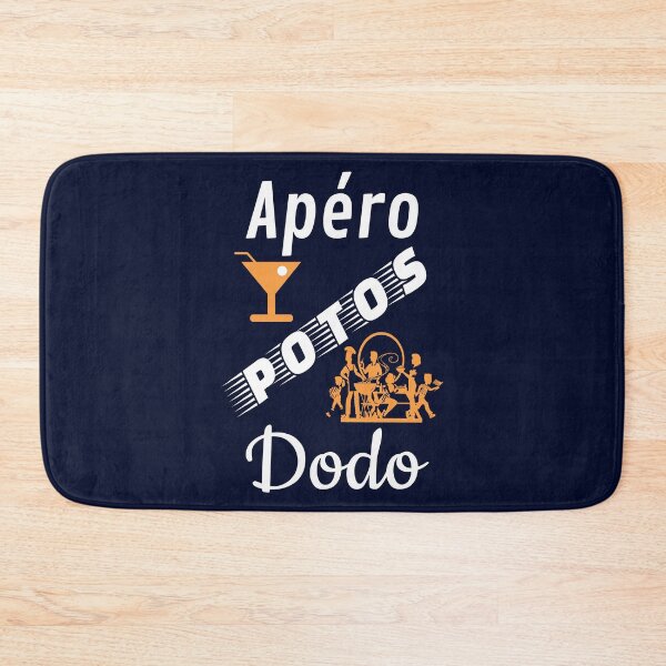 Item preview, apero potos dodo humor gift for background navy blue orange designed and sold by sex-sansbol.