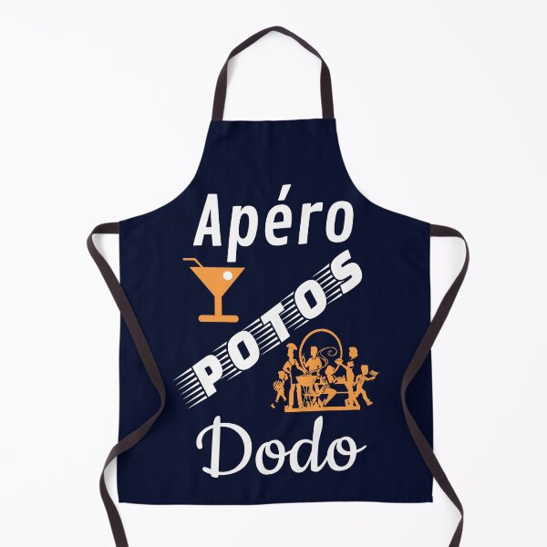 Item preview, apero potos dodo humor gift for background navy blue orange designed and sold by sex-sansbol.
