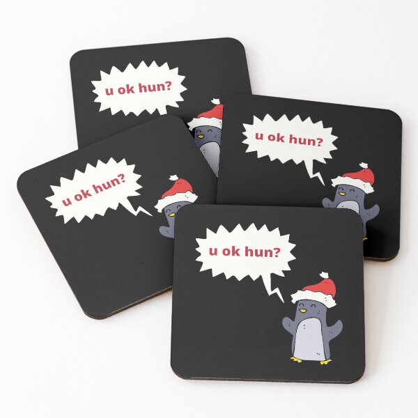 Item preview, Funny Christmas penguin card | U OK HUN? designed and sold by Radu Matei.