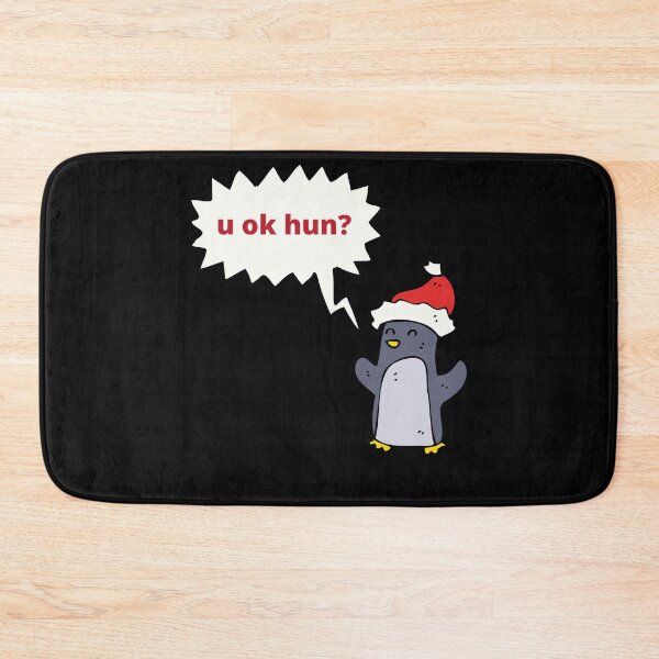 Item preview, Funny Christmas penguin card | U OK HUN? designed and sold by Radu Matei.