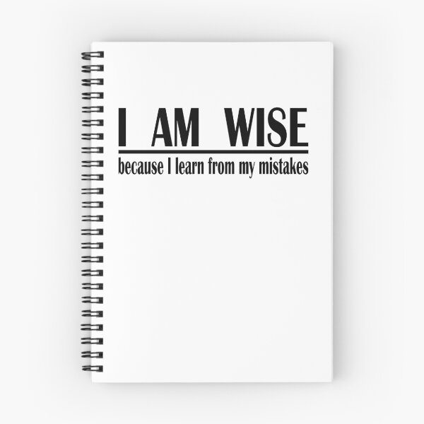 Item preview,  i am wise because i learn from mistakes designed and sold by PUNCH ME IN SHOP.