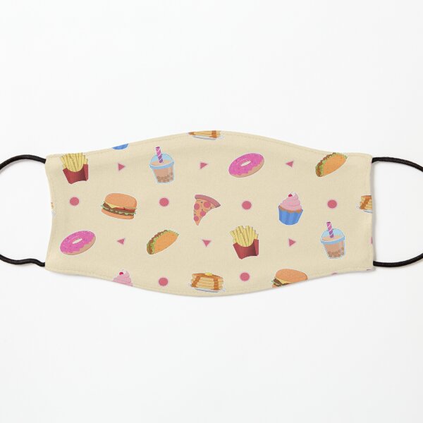 Food Pattern Kids Mask