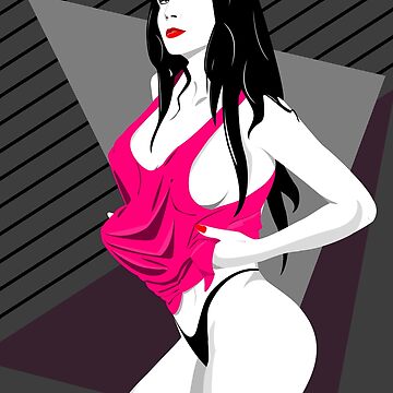 Artwork thumbnail, Fit Girl - 80s style vector art by Retroperks