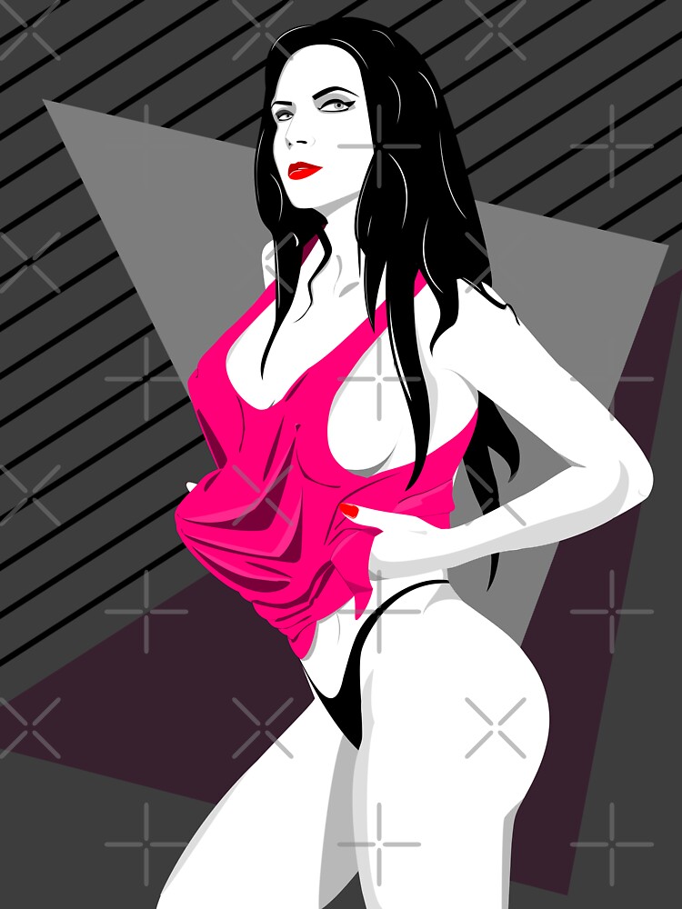 Thumbnail 3 of 3, Sticker, Fit Girl - 80s style vector art designed and sold by djspacegr.