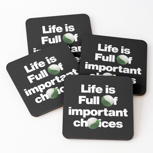 Item preview, Life is Full of Important choices Funny Golfing Saying designed and sold by elhefe.