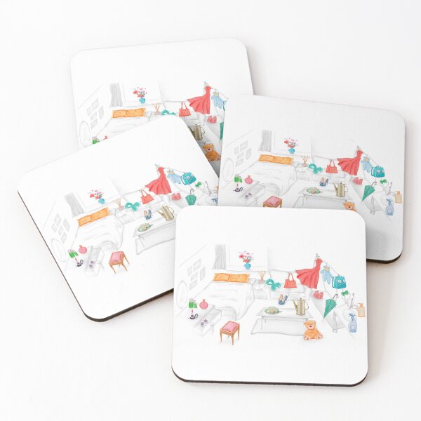 Item preview, Watercolor Illustration of girl's dreamy house designed and sold by iswenyi.