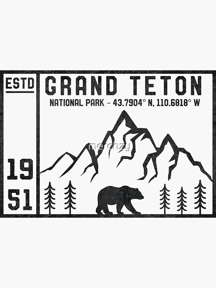 Grand Teton Wyoming Vintage Badge Fishing Hunting Camping