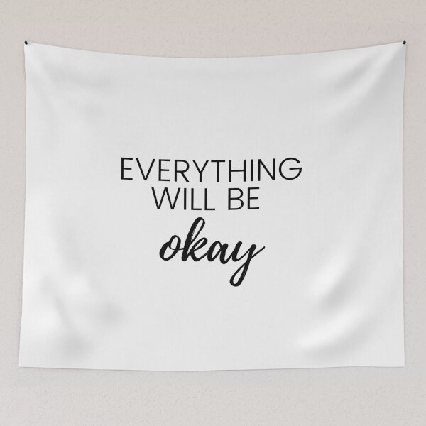 Item preview, Everything will be ok designed and sold by The Little Wood Cottage.