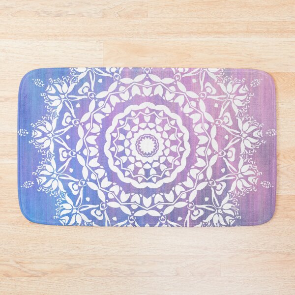 Item preview, Mandala -purple light blue background. designed and sold by wiwiart.