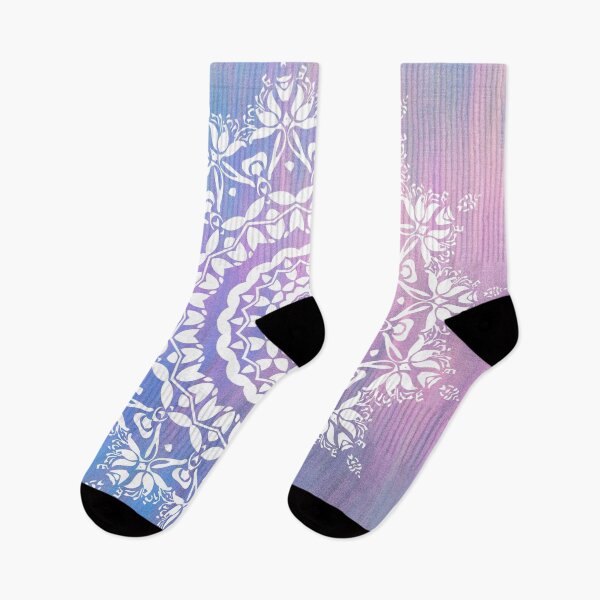 Item preview, Mandala -purple light blue background. designed and sold by wiwiart.