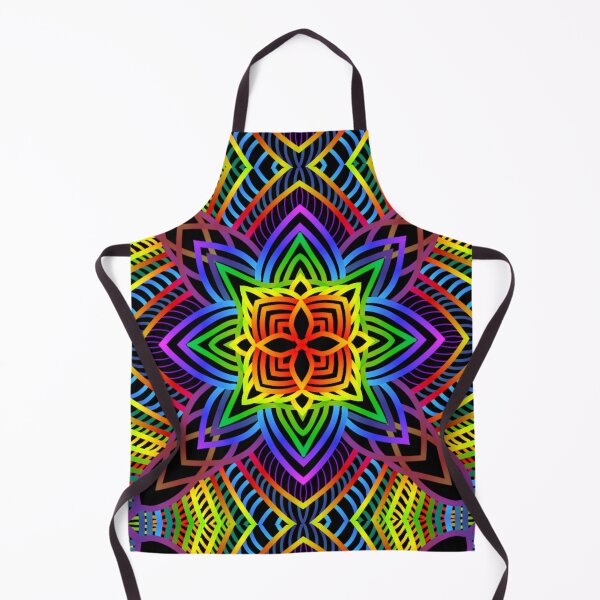 Item preview, Rainbow Bloom with black background designed and sold by ShiraiTKDesigns.