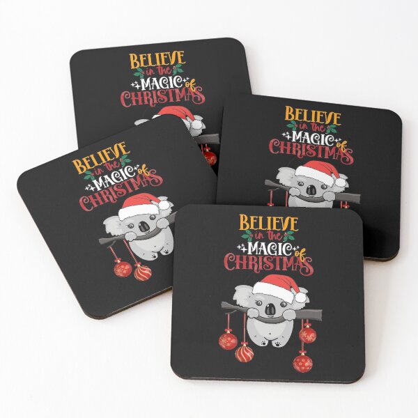 Item preview, Koala christmas say believe in the magic of christmas designed and sold by Collagedream.