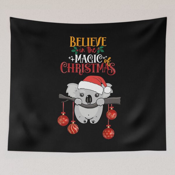 Item preview, Koala christmas say believe in the magic of christmas designed and sold by Collagedream.