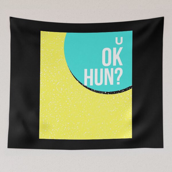 Item preview, u ok hun? - blue & yellow designed and sold by Radu Matei.