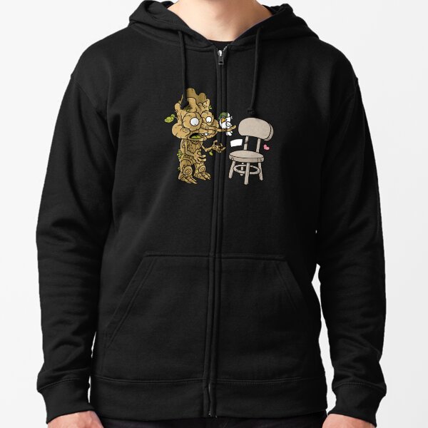 groot zip up hoodie