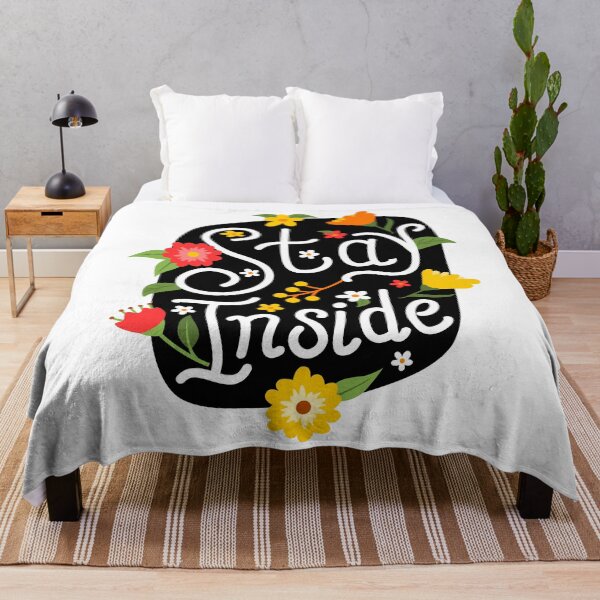 Item preview, Stay Inside - Floral Feminine Introvert Design designed and sold by mrhighsky.