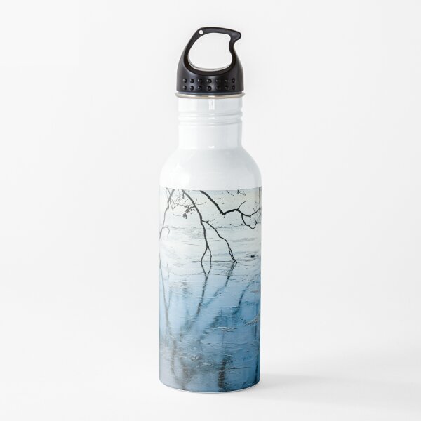Frozen Lake Reflections Water Bottle