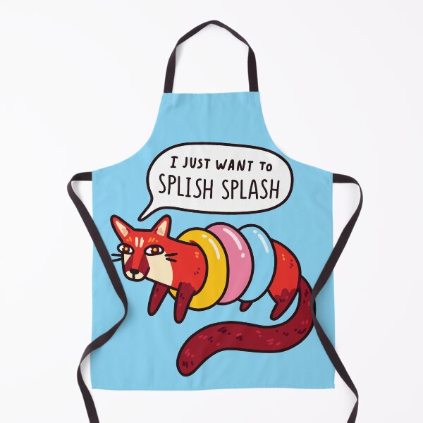 Item preview, Cute Aquatic Genet With Swim Rings & "I Want To Splish Splash" Typography designed and sold by LydiaLyd.
