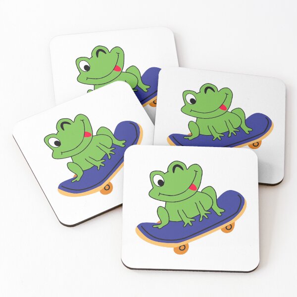 Item preview, Frog on skateboard designed and sold by NomadMessenger.