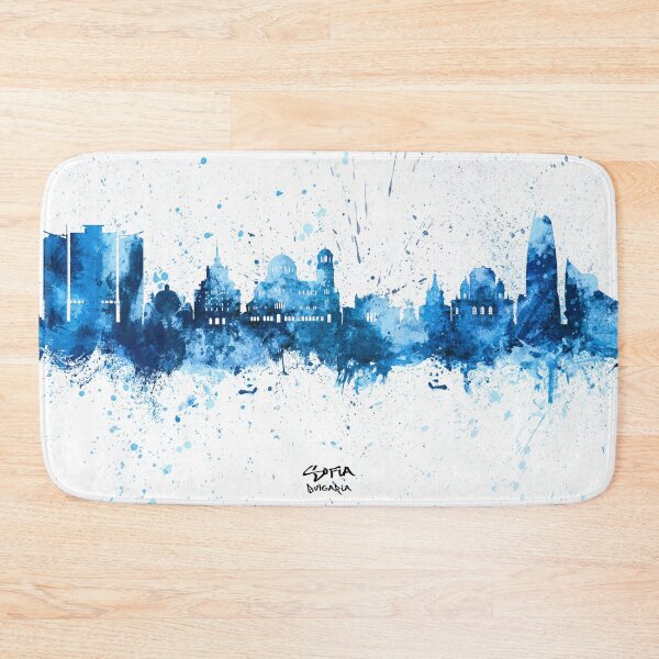 Item preview, Sofia Bulgaria Skyline designed and sold by ArtPrints.