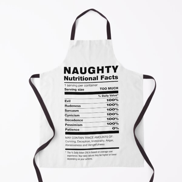 Item preview, Naughty Nutritional Facts Ingredients Christmas designed and sold by GrandeDuc.
