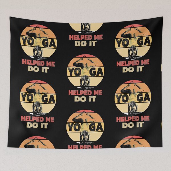 Item preview, Yoga Helped Me Do It designed and sold by MoonsmileProd.