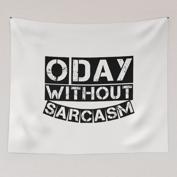 Item preview, no sarcasm zone sign designed and sold by medbouk1.