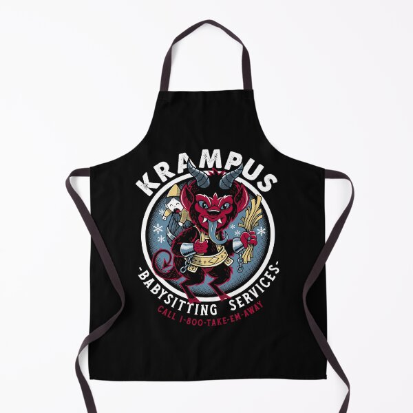 Item preview, Krampus Babysitting Service - Creepy Cute Christmas - Goth Holiday designed and sold by Nemons.