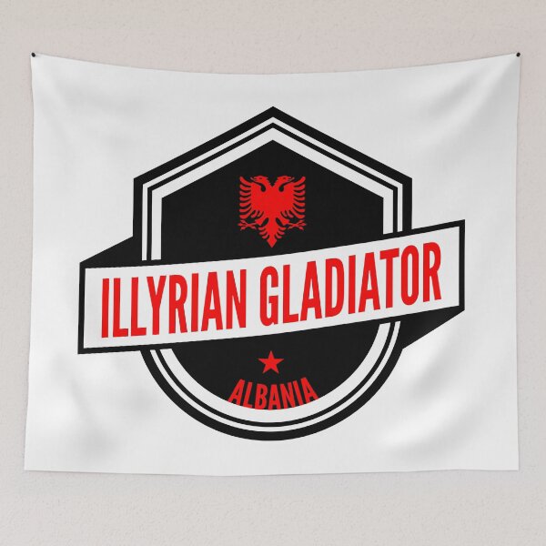 Item preview, Logo Illyrian Gladiator Albania Red designed and sold by OMdesigns93.