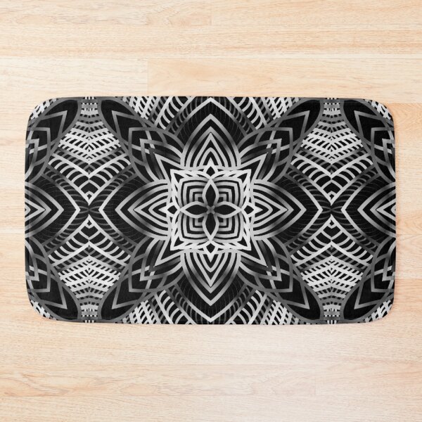 Item preview, Color bloom black and white batik designed and sold by ShiraiTKDesigns.