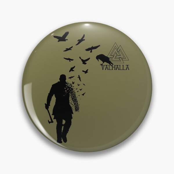 Item preview, Valhalla Viking Warrior with Valknut Symbol designed and sold by peaktee.