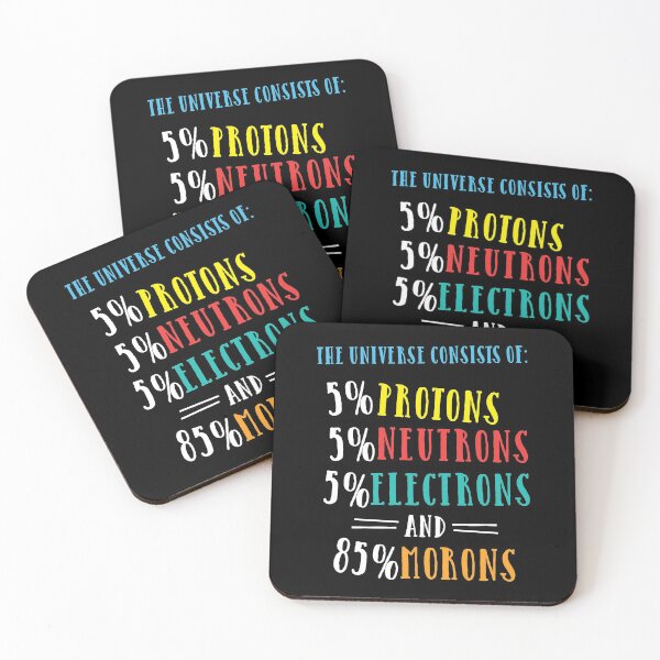 Item preview, The Universe Consist Of Protons, Neutrons, Electrons & Morons designed and sold by styleofpop.