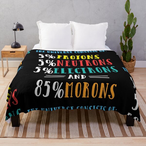 Item preview, The Universe Consist Of Protons, Neutrons, Electrons & Morons designed and sold by styleofpop.