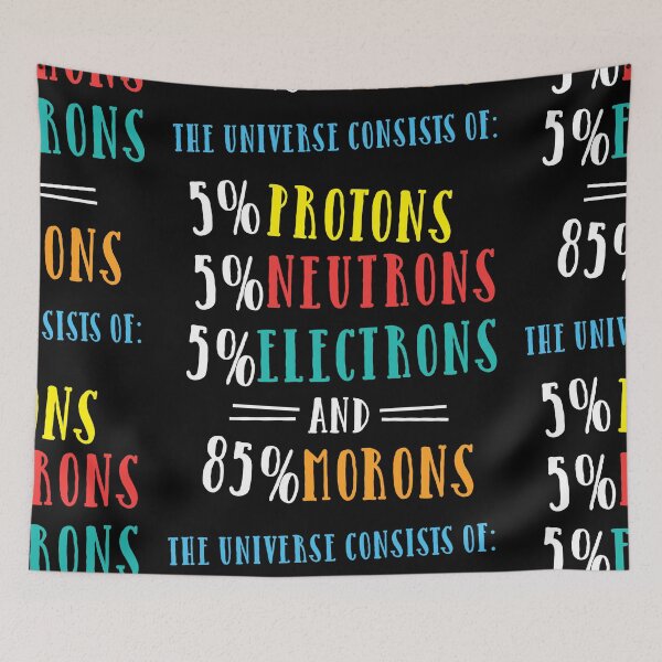 Item preview, The Universe Consist Of Protons, Neutrons, Electrons & Morons designed and sold by styleofpop.