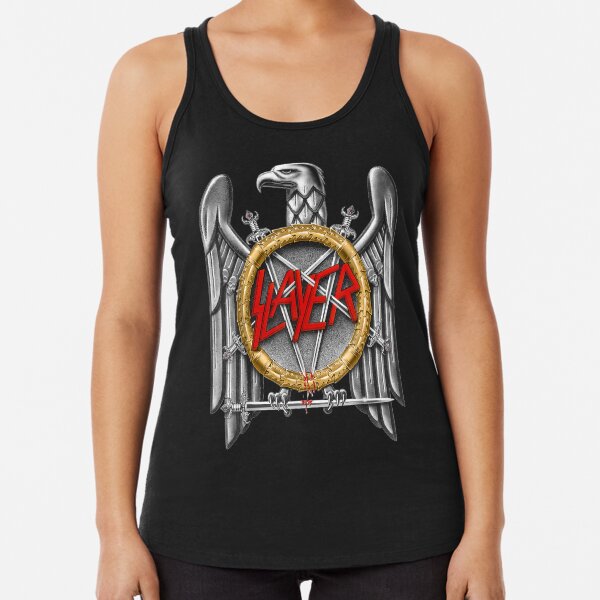 Slayer silver eagle Racerback Tank Top