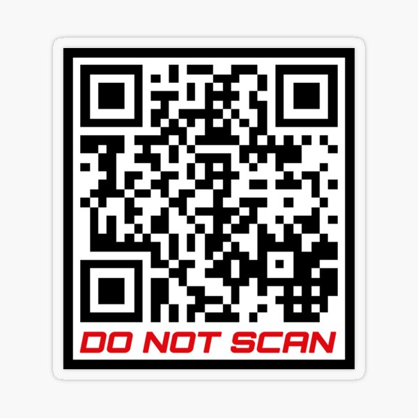Never Gonna Give You Up Rick Roll QR Code  Link | Poster