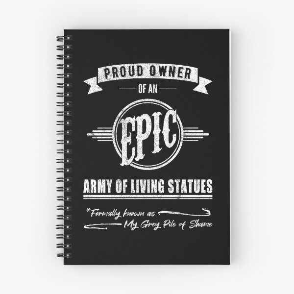 Item preview, Army of Living Statues From Grey Pile of Shame - Light Print designed and sold by GeekyMumDesigns.