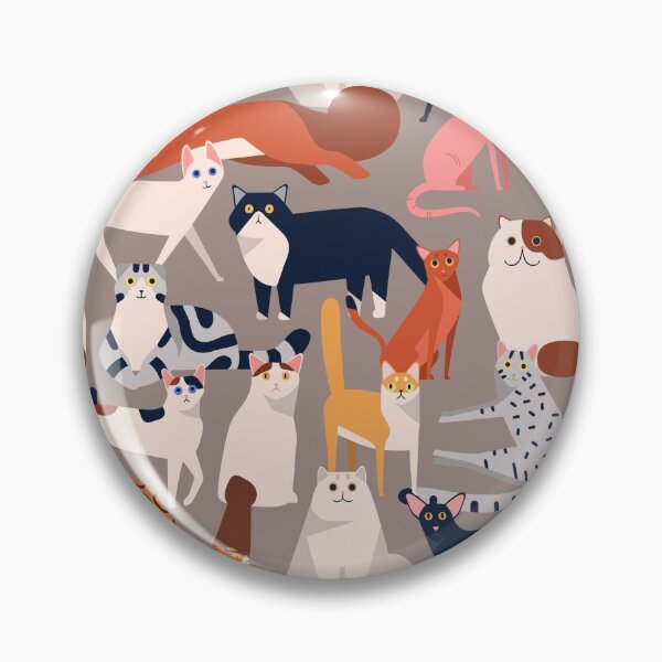 Item preview, Lounging Cat Breeds Pattern designed and sold by SeizeTheCat.