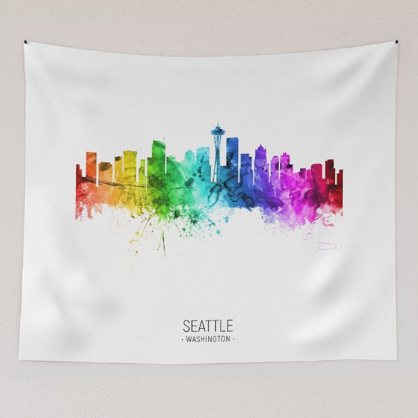 Item preview, Seattle Washington Skyline designed and sold by ArtPrints.